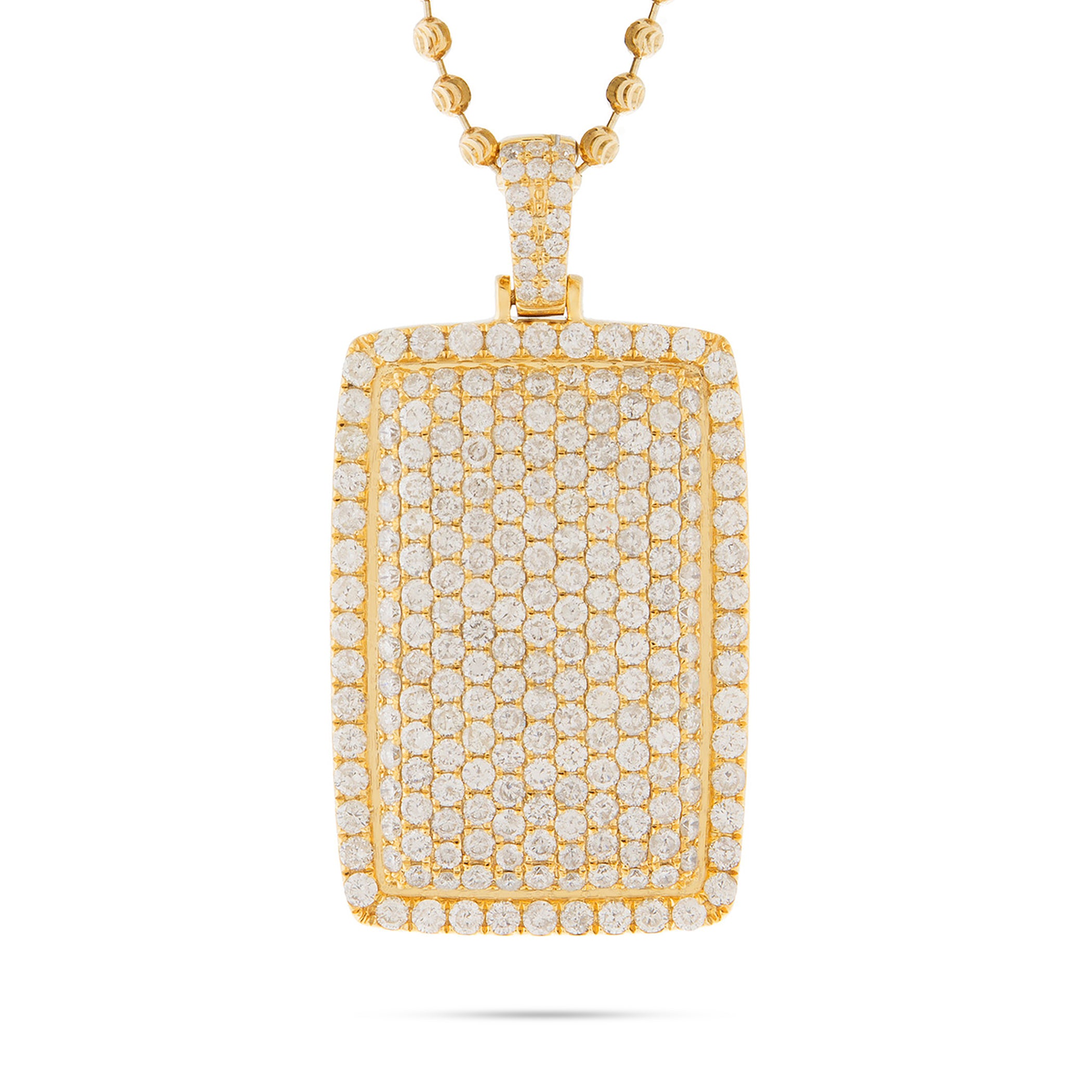 10k Yellow Gold 7.56ct Dog Tag Pendant – SHYNE JEWELERS