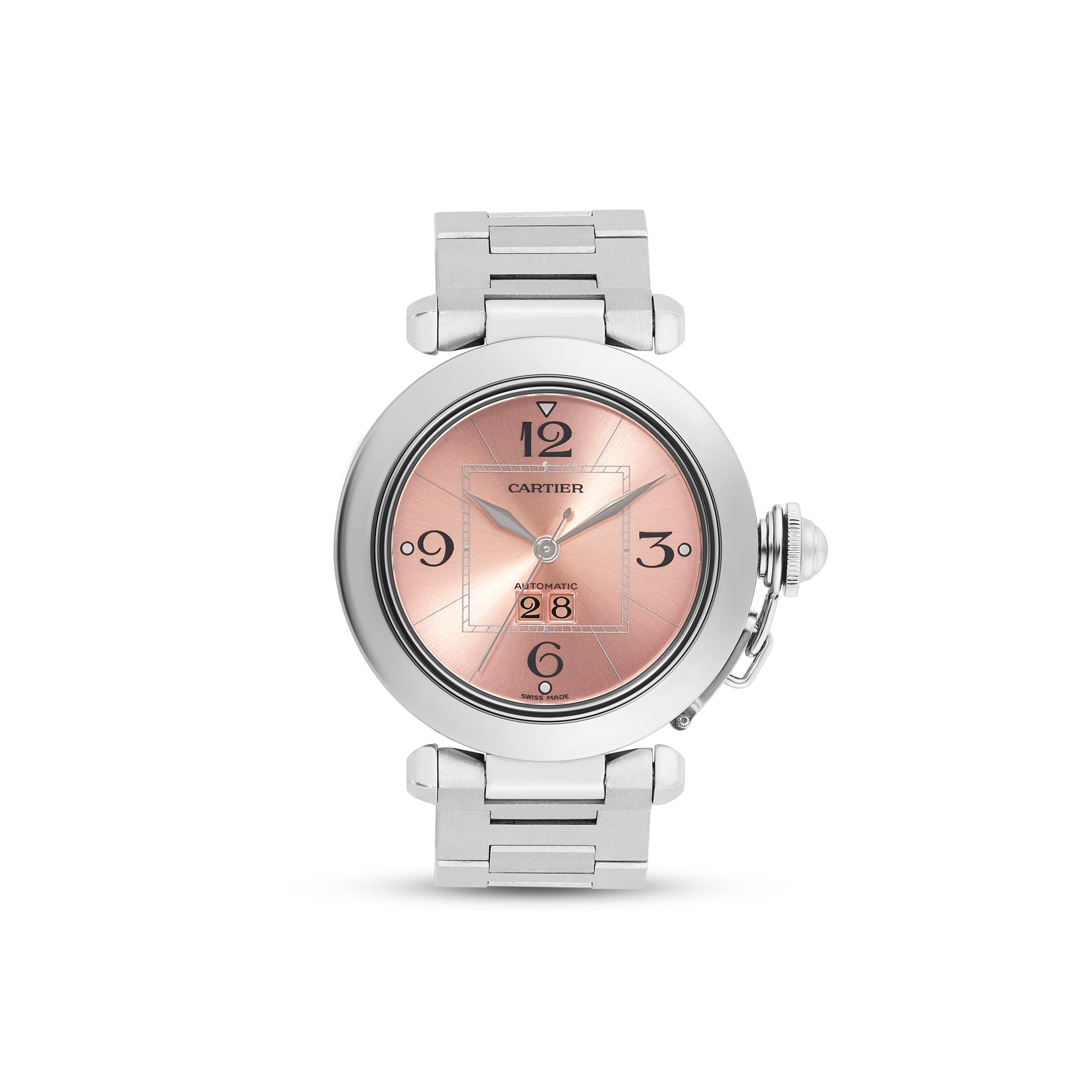 Cartier Miss Pasha Pink Dial Ladies Watch – SHYNE JEWELERS