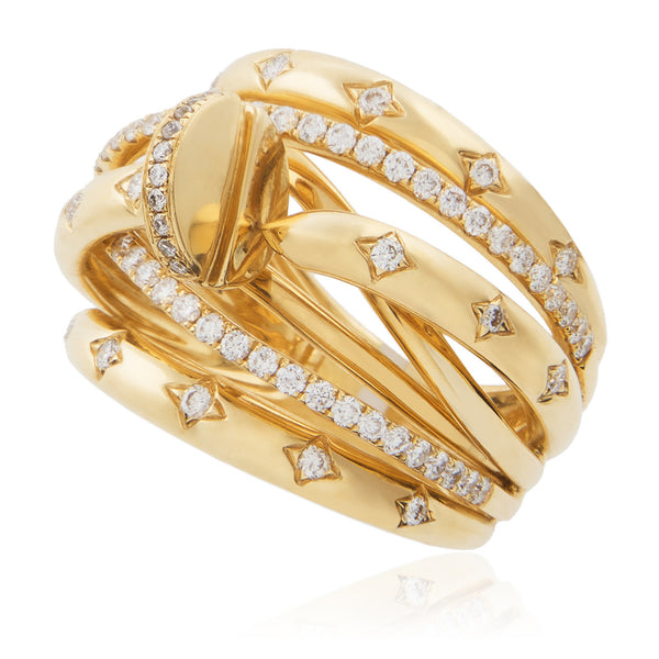 18K Yellow Gold .74ct Diamond Ring