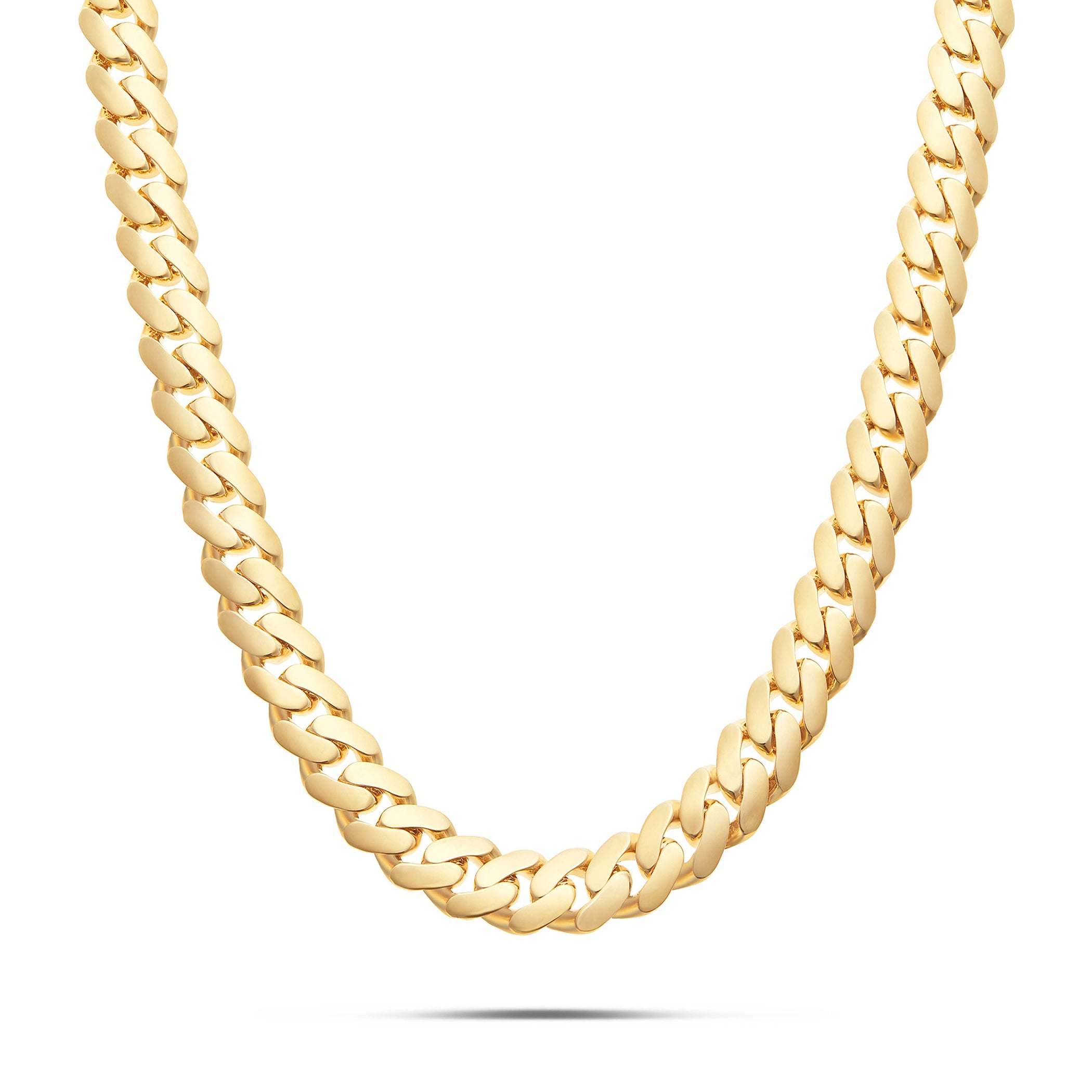 14K Yellow Gold Hollow 12.5mm Cuban Chain – SHYNE JEWELERS