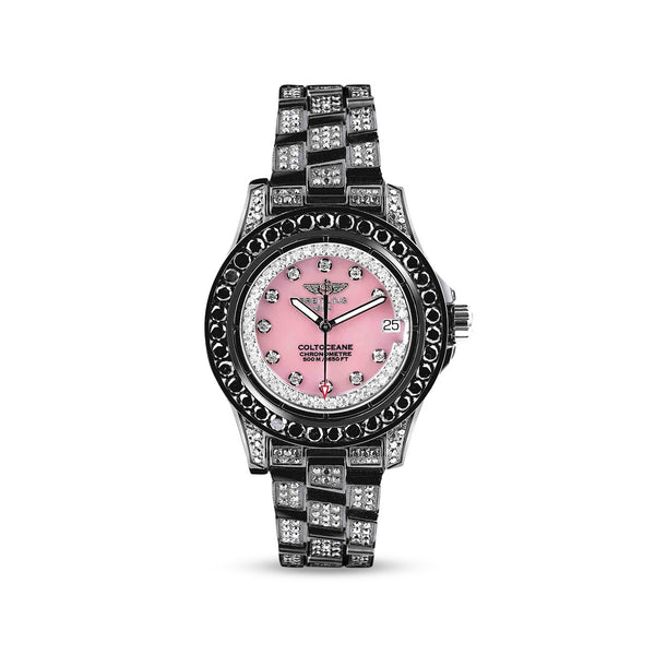 Breitling Colt Oceane Black PVD 13.5ct Diamond Watch