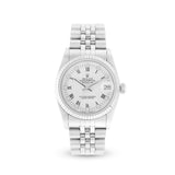 Rolex Datejust 36mm with White Dial & Roman Numeral Hour Markers