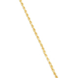 10K Solid Gold Rope Chain, 3.5mm