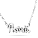 10k Gold 0.03ct Periodt Statement Necklace