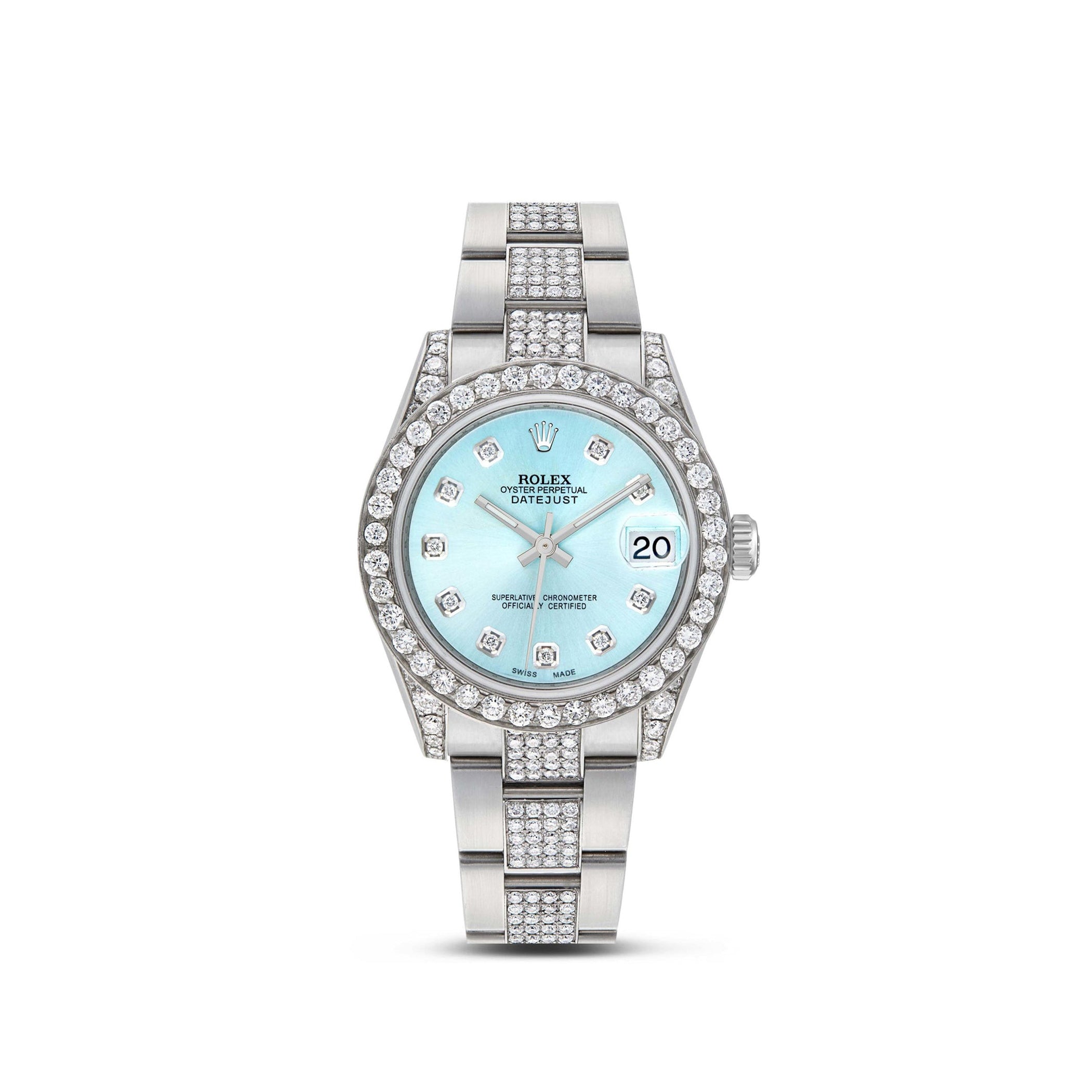Women's Rolex DateJust 31mm with Tiffany Blue – SHYNE JEWELERS