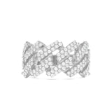 10K Half Diamond Cuban Ring - Shyne Jewelers Yellow Gold Shyne Jewelers