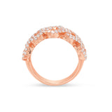 10K Half Diamond Cuban Ring - Shyne Jewelers Yellow Gold Shyne Jewelers