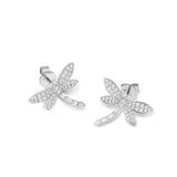 Diamond Dragon Fly Stud Earrings - Shyne Jewelers 150-00210 White Gold Shyne Jewelers