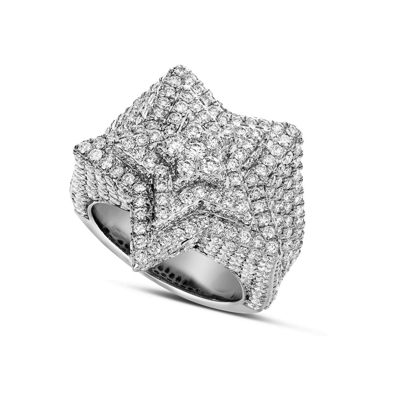 Diamond Star Ring - Shyne Jewelers White Gold Shyne Jewelers