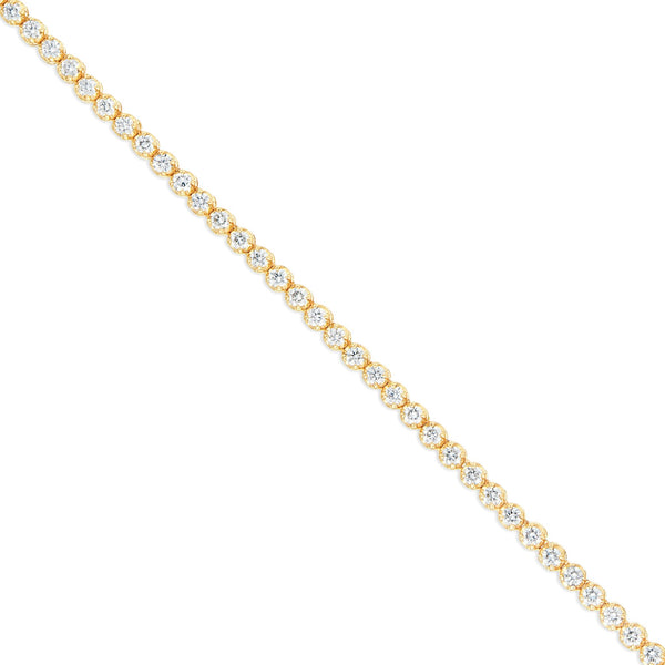 Diamond Tennis Chain, 3.5 mm - Shyne Jewelers Yellow Gold Shyne Jewelers