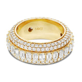 Emerald Diamond Eternity Ring - Shyne Jewelers Yellow Gold Shyne Jewelers