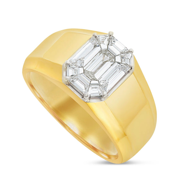 Emerald Diamond Ring - Shyne Jewelers 135-00189 Yellow Gold Shyne Jewelers