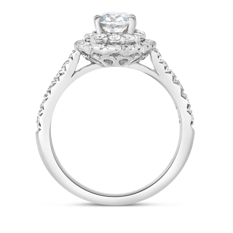 Oval Halo Engagement Ring - Shyne Jewelers 4 Shyne Jewelers
