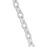 Oval Link Diamond Bracelet - Shyne Jewelers White Gold Shyne Jewelers