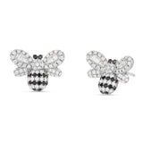 Shyne Collection Bumble Bee Diamond Studs - Shyne Jewelers White Gold Shyne Jewelers