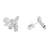 Shyne Collection Bumble Bee Diamond Studs - Shyne Jewelers White Gold Shyne Jewelers