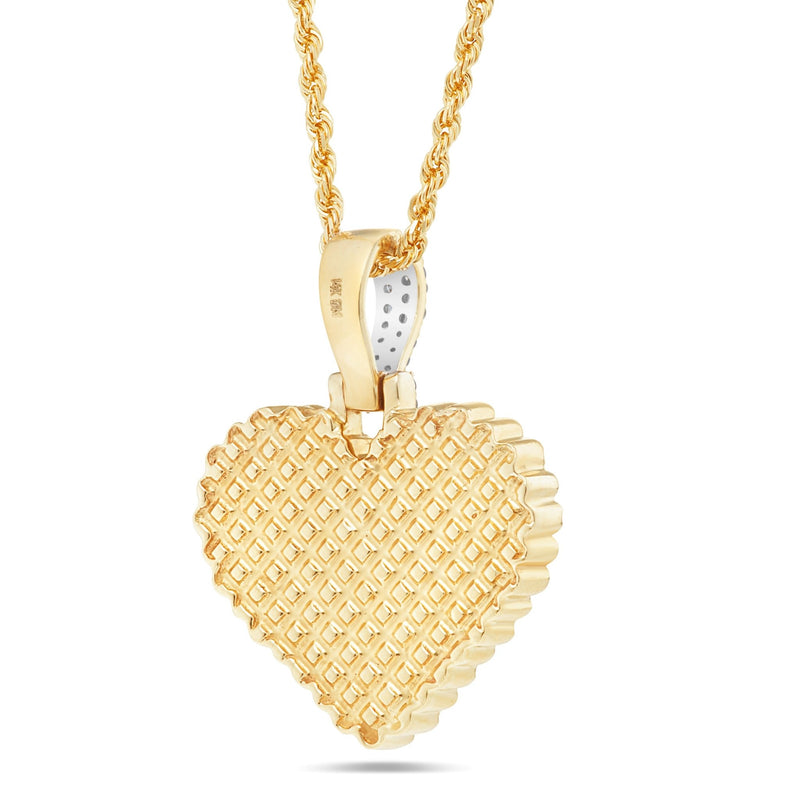 Shyne Collection Diamond Heart Pendant - Shyne Jewelers Yellow Gold Shyne Jewelers