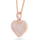 Shyne Collection Diamond Heart Pendant - Shyne Jewelers Rose Gold Shyne Jewelers