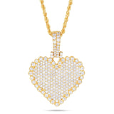 Shyne Collection Diamond Heart Pendant - Shyne Jewelers Yellow Gold Shyne Jewelers