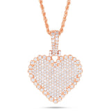 Shyne Collection Diamond Heart Pendant - Shyne Jewelers Rose Gold Shyne Jewelers