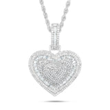 Shyne Collection Heart Diamond Pendant - Shyne Jewelers PE1W0369G White Gold Shyne Jewelers