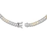 Two Tone Baguette Diamond Chain - Shyne Jewelers Yellow & White Gold Shyne Jewelers