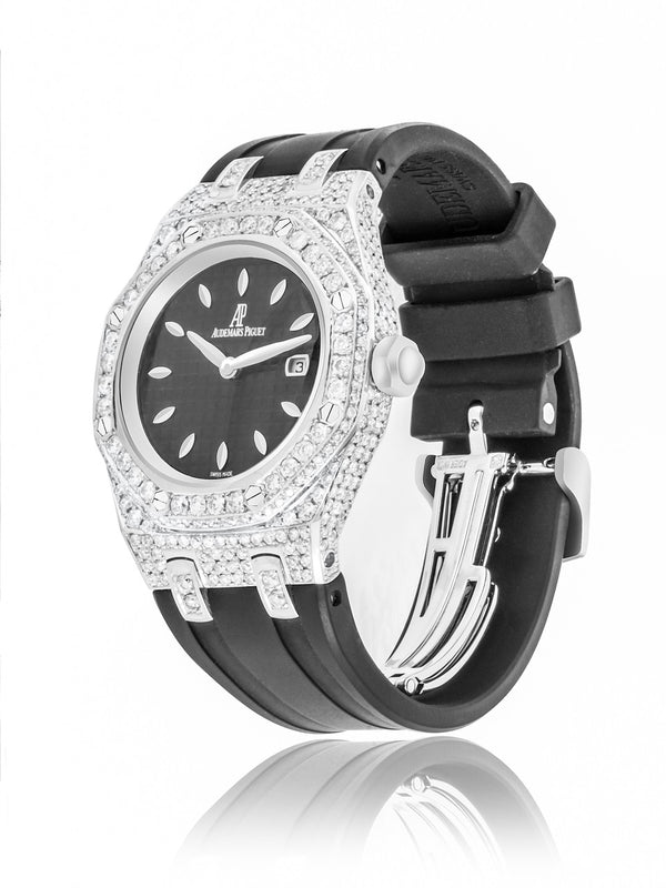 Audemars Piguet Off Shore Stainless Steel 6.5ct Diamond Watch
