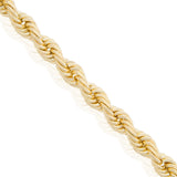 10k Yellow Gold 8mm Rope Bracelet