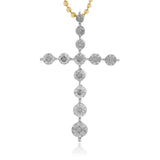 10k Yellow Gold .10ct Diamond Cross Pendant