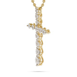 10k Yellow Gold .10ct Diamond Cross Pendant