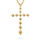 10k Yellow Gold .10ct Diamond Cross Pendant