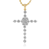 10k Yellow Gold .12ct Diamond Cross Pendant