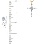 10k Yellow Gold .12ct Diamond Cross Pendant