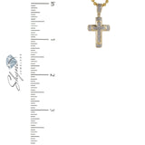 10k Yellow Gold .13ct Diamond Cross Pendant