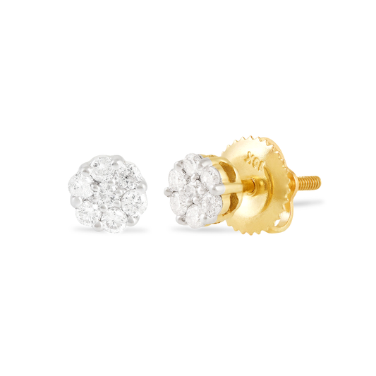 10k Yellow Gold 0.15ct Diamond Stud Earrings