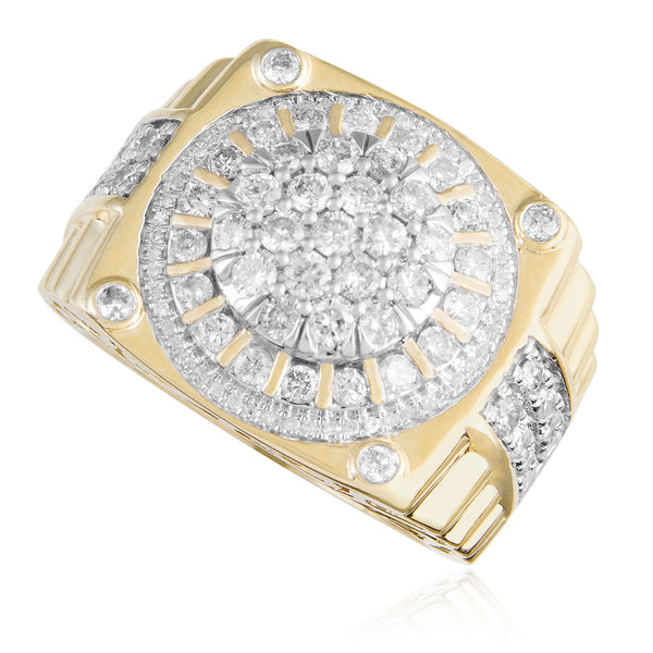 10K Yellow Gold 2.18ct Diamond Ring