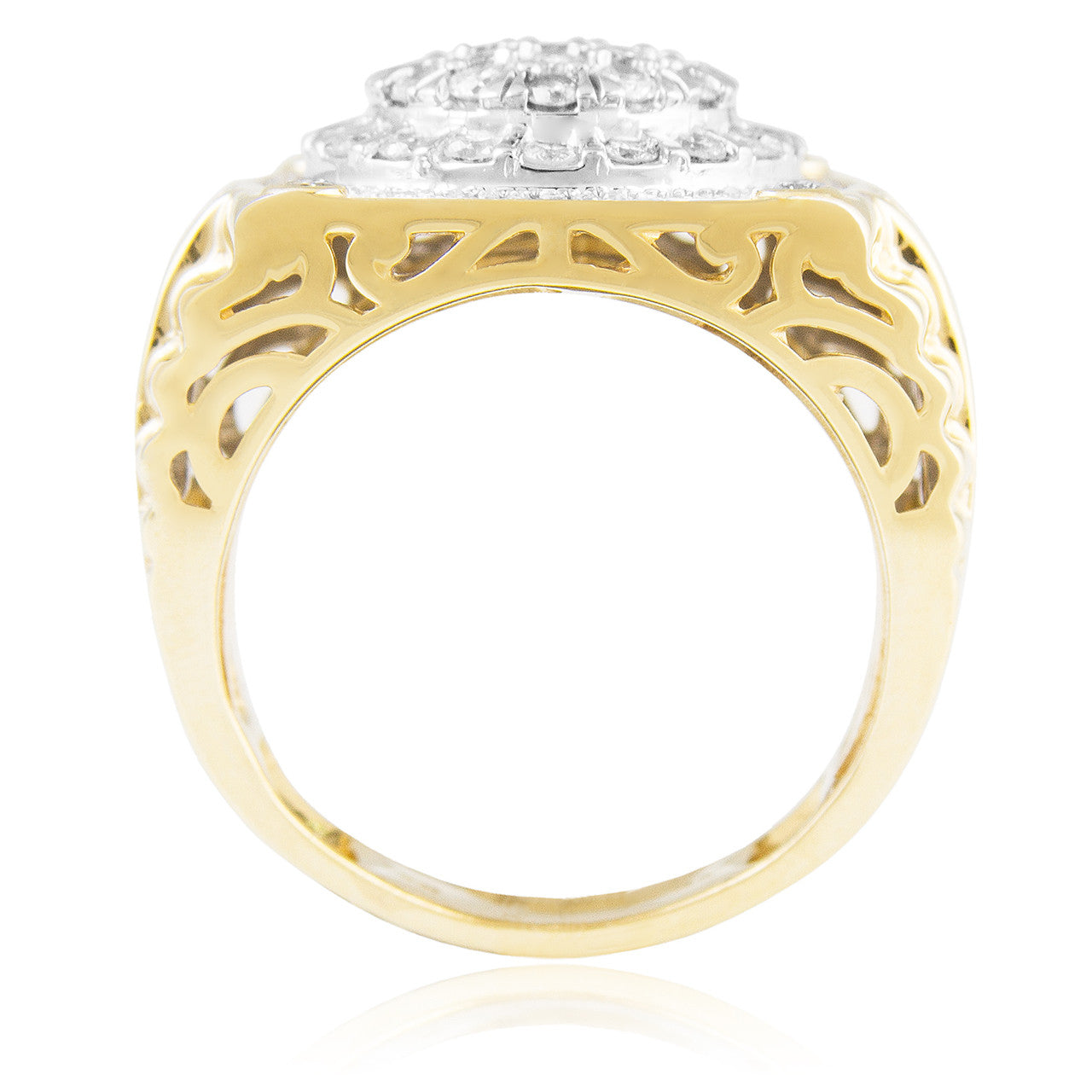 10K Yellow Gold 2.18ct Diamond Ring
