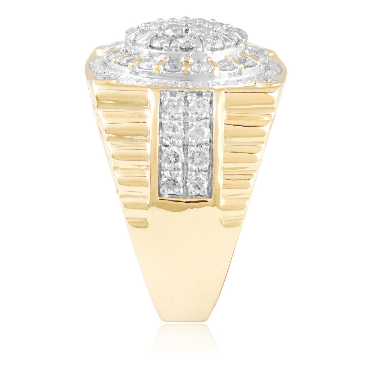 10K Yellow Gold 2.18ct Diamond Ring