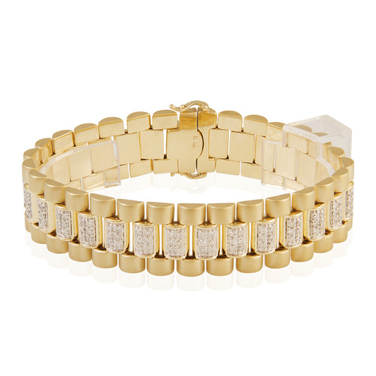 10k Yellow Gold 5.05ct Diamond Bracelet
