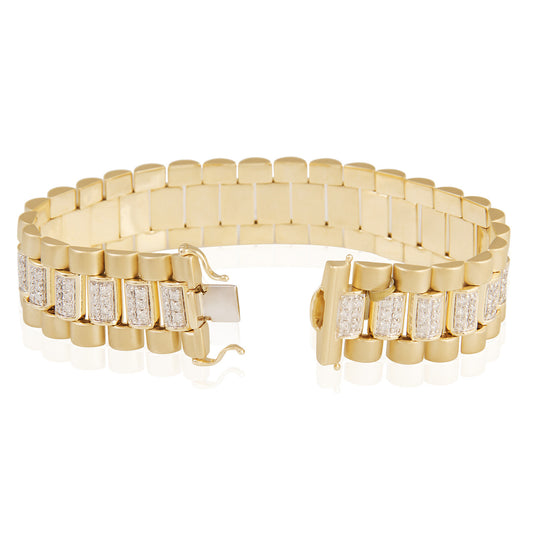 10k Yellow Gold 5.05ct Diamond Bracelet