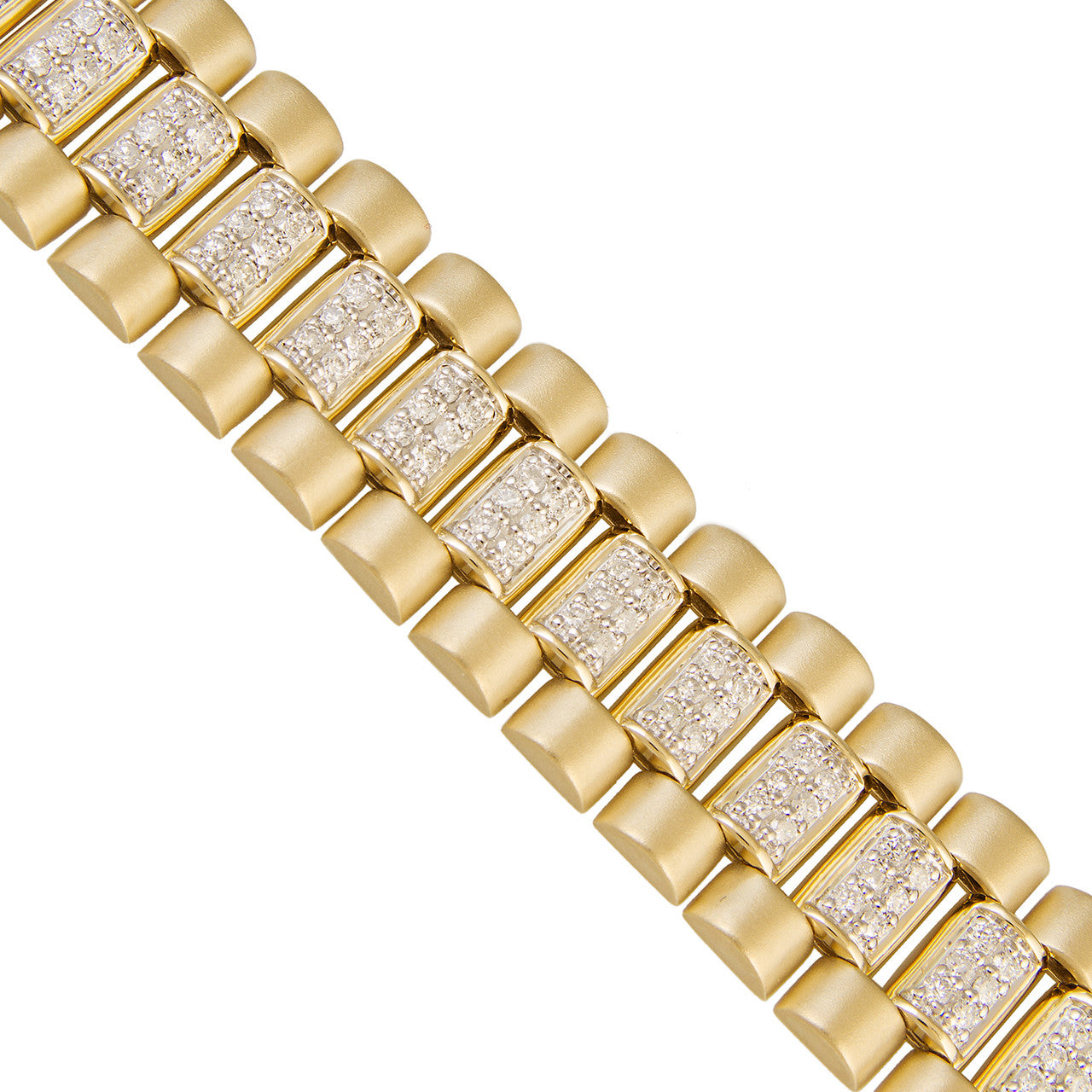 10k Yellow Gold 5.05ct Diamond Bracelet