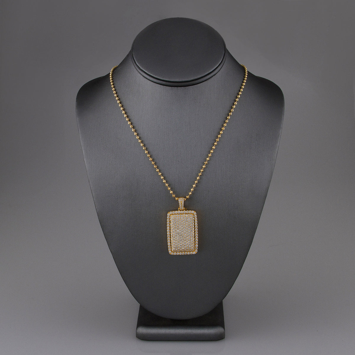 10k Yellow Gold 7.56ct Dog Tag Pendant – SHYNE JEWELERS