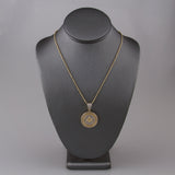 10k Yellow Gold .80ct  Diamond Freemason Pendant