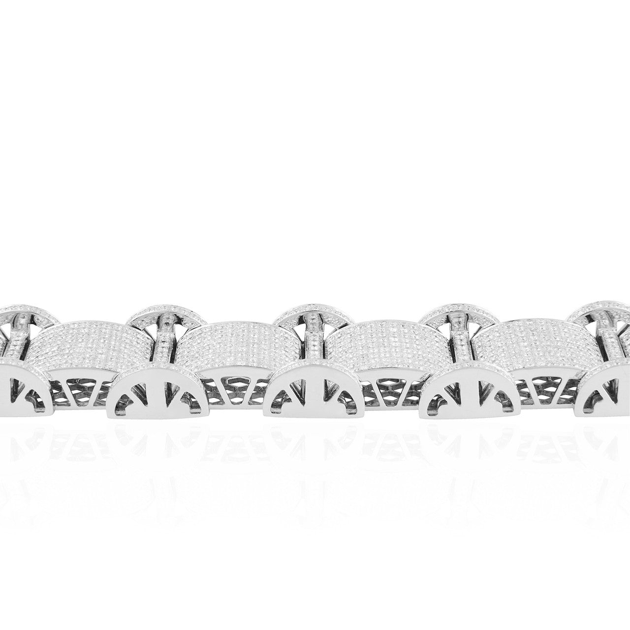 10k White Gold 19.5ct Diamond Bracelet