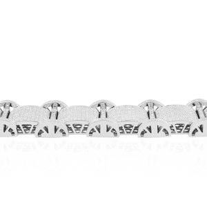 10k White Gold 19.5ct Diamond Bracelet