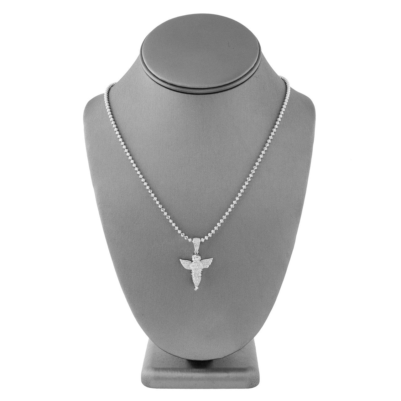 10k White Gold  .50ct Diamond Angel