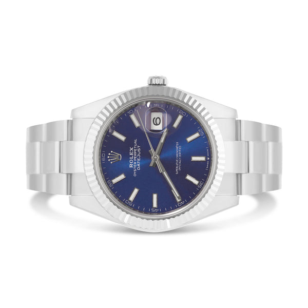 Rolex Datejust 41 mm PERPETUAL Blue Dial with Oyster Bracelet