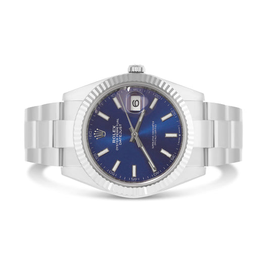 Rolex Datejust 41 mm PERPETUAL Blue Dial with Oyster Bracelet
