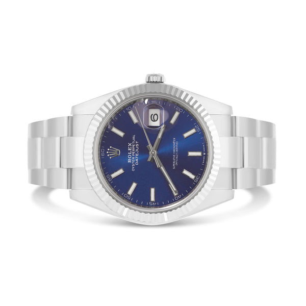 Rolex Datejust 41 mm PERPETUAL Blue Dial with Oyster Bracelet