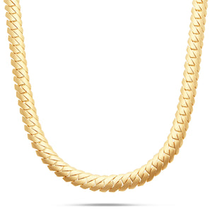 10K Solid Gold Fancy Cut 11.5mm Cuban Chain